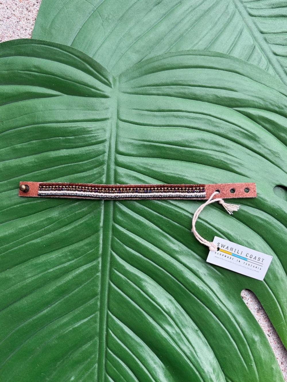 Swahili Coast Design Narrow Beaded Cuff